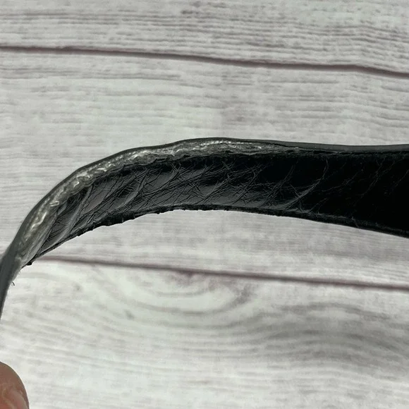 Vera Bradley Black Quilted Microfiber Shoulder Bag with Patented Leather Strap - Picture 7 of 14